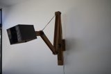 Wooden Arm Lamp on Screen