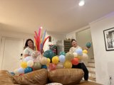 Balloon Bonanza in the Living Room