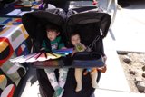 Double Delight in the Stroller
