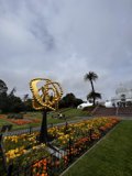 Golden Globe Sculpture in the Garden of Golden Gate Park