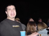 Party-goer enjoying a beer
