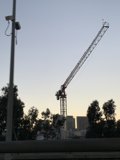 Towering above the city
