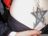 Pentagram Back Tattoo