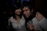 Party Couple Strikes a Pose