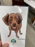 Cartoon Canine Greeting Card
