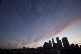Sunset Over the Urban Metropolis