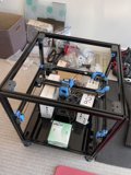 Metal-Framed 3D Printer with Blue Handle