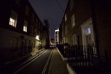 Atmospheric Night View of Historic London Street