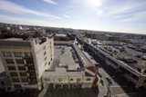 Bird's Eye View of an Urban Intersection