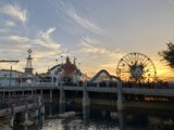 Sunset at the Waterfront Amusement Park