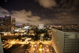 City Nightscape at an Intersection