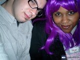Purple-Haired Couple Strikes a Pose