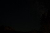 Starry Night Sky Over Mount Lassen Wilderness