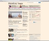 Financial Times Website Screen Capture Featuring Rick Perry and Joseph Safra as Headlines