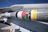 Military Missile Mounted on Aircraft Wing