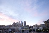 Majestic Cityscape at Sunset