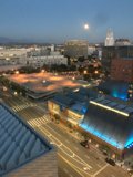 Lunar Goodbye over the Los Angeles Metropolis