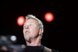 James Hetfield Rocks the Red Spotlight
