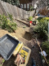 Backyard Garden Renovation and Concrete Work in Progress