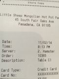 Receipt for a Delicious Meal
