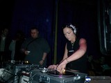 Black-Shirted Woman Spins Up a Set