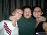Three Friends Captured In A Joyful Moment