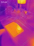 Thermal Image of Kitchen Workspace Scene