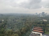 Cloudy Cityscape from Above