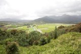 Overlooking the Majestic Valley and Mountains