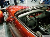 Red Sports Car with Dashboard and Steering Wheel