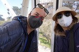 Masked Couple's Selfie During Pandemic Era