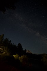 Milky Way Arches Over Mount Lassen at Night