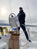 Captain Dave B on Board His Yacht