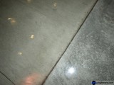 Metallic Floor with White Paint