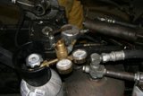 Fuel Gauge and Valve Close-up
