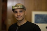 Bald Man with Camera Headband
