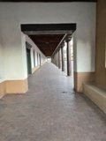 A Peaceful Walkway at the Palace of the Governors