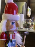 Nutcracker with Santa Hat and Hammer