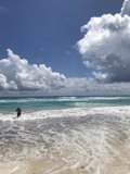 Standing Amidst the Majestic Ocean