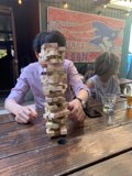 Tower of Wooden Blocks at San Francisco Restaurant
