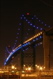 Blue Glow on Freeway Overpass