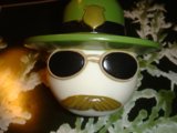 Green Hat Mustache Man Rocks the Sunnies
