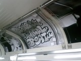 Tokyo Subway Train Graffiti