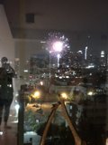 Flares and Fireworks Light Up the Metropolis