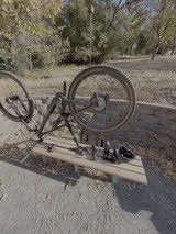 Bicycle Repair Station in Autumn Park