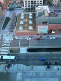 Aerial View of Traffic in a Busy City Intersection