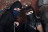 Ninja couple ready to fight