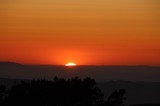 Last Light: Sun Sinking Behind Bay Area Hills
