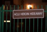 Hanukkah Fence Sign
