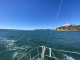 Sailing towards the Golden Gate